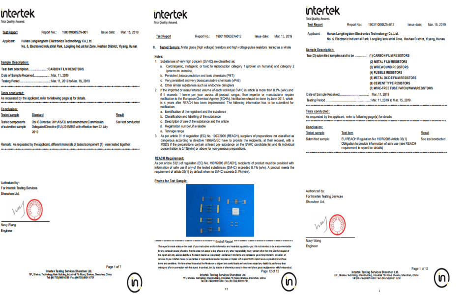 Full range accord with environmental protection certification, ROHS, REACH, halogen free